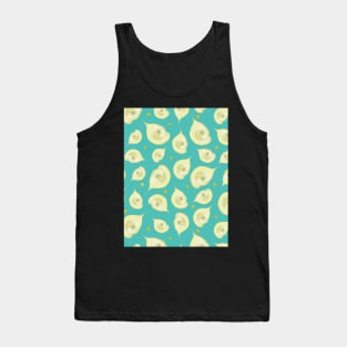 Delicate Flower Pattern Tank Top